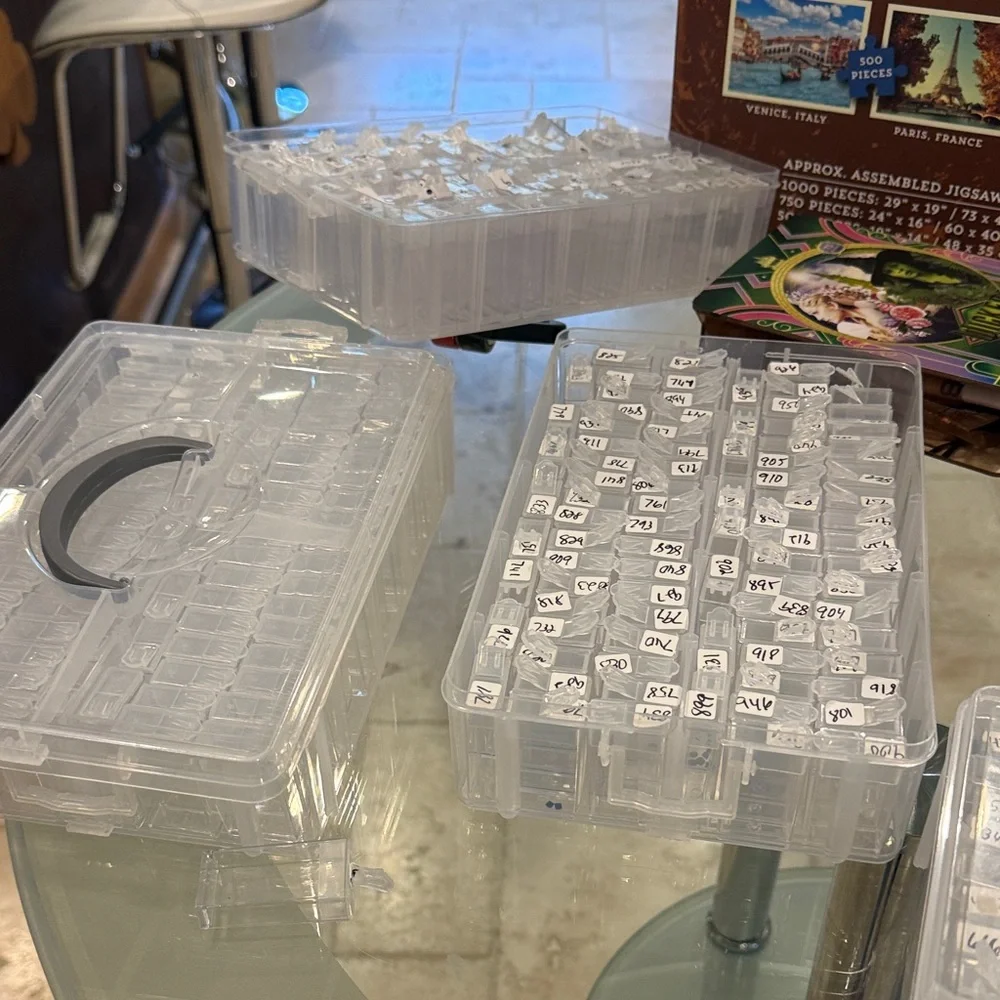 Clear Plastic Storage Boxes - Stackable Organizer Set - Picture 3 of 3